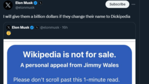 Elon-Musk-Offers-$1b-to-Wikipedia-to-change-name