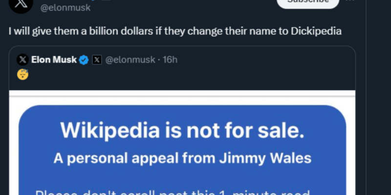 Elon-Musk-Offers-$1b-to-Wikipedia-to-change-name